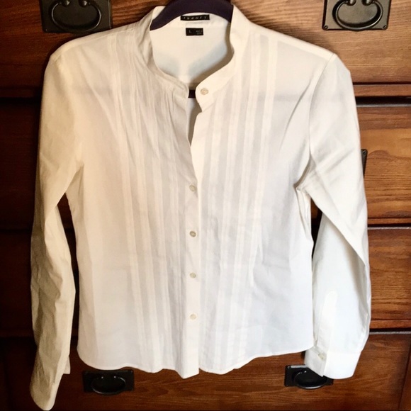 Theory Tops - Theory stand up collar top